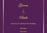 design islamic wedding invitation card and PDF print